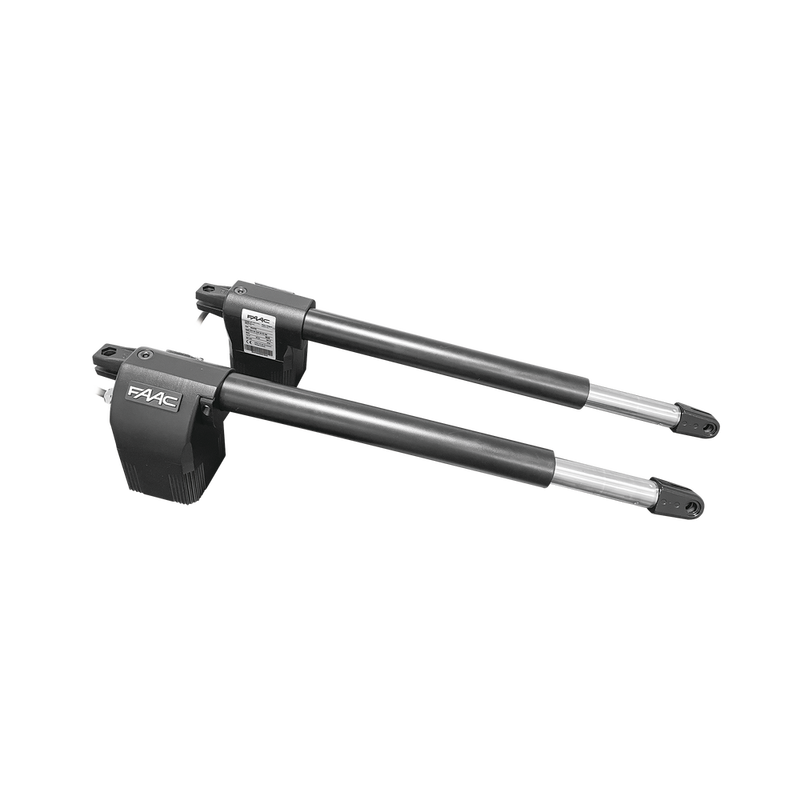 Kit de Operadores Abatibles FAAC 412 Para Puertas de 3 Metros y hasta 300 KG Operadores no Reversibles y Con llave de Desbloqueo Manual 105632447 - SILYMX