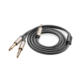 Cable de Audio Premium de 3.5 mm a 6.35mm Blindaje Interior Múltiple Transferencia de Audio sin Pérdidas 5 Metros Caja de Aleación de Zinc Amplia Compatibilidad 10619 - SILYMX