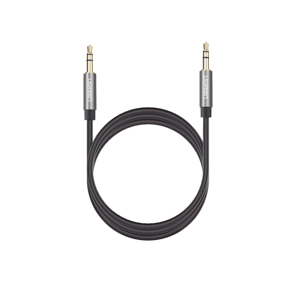 Cable Auxiliar 2 Metros Conector 3.5mm a 3.5mm Macho a Macho Cubierta de TPE Carcasa de Aluminio Color Negro 10735 - SILYMX