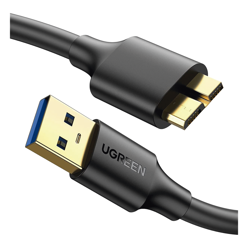 Cable Adaptador USB-A a Micro USB-B 3.0 0.5m (1.64ft) 5 Gbps 22 AWG Blindaje Múltiple UGREEN 10840 - Imagen 1