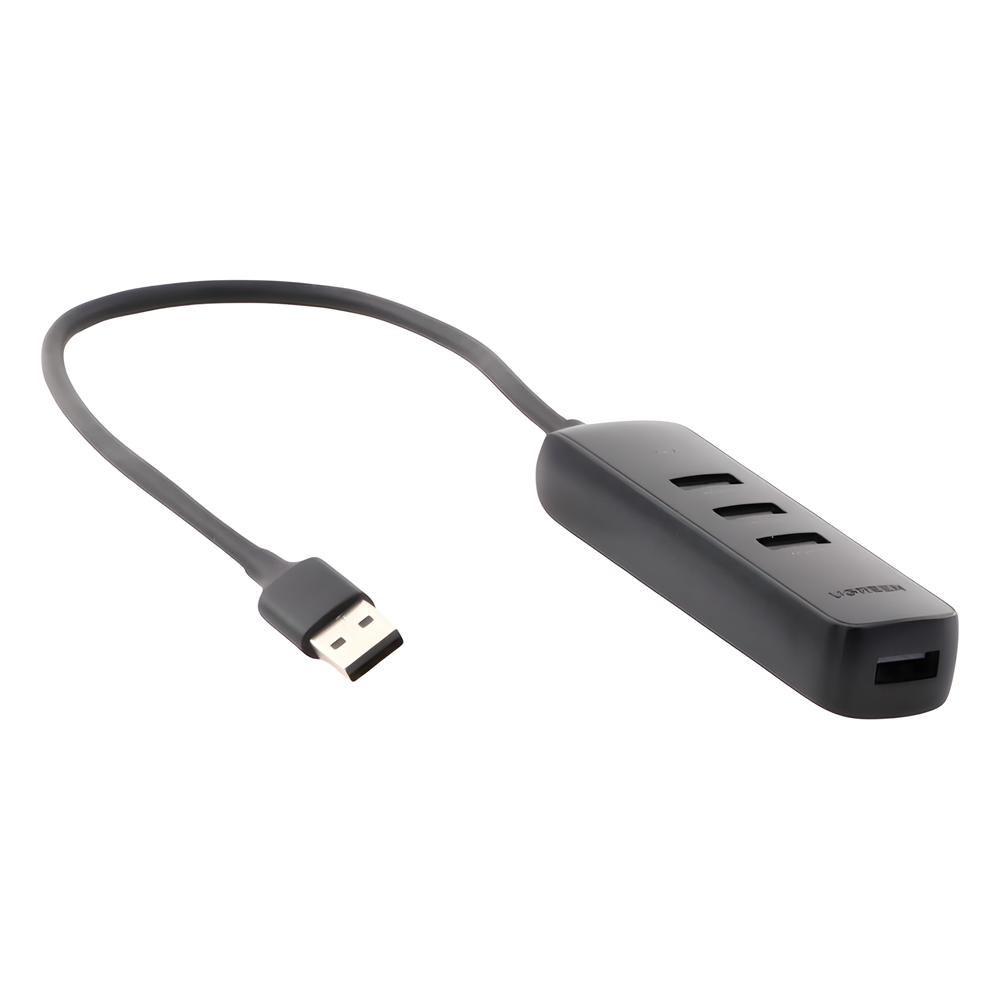 Hub USB-A 3.0 4 Puertos 5Gbps Cable 0.25m (0.82ft) Alimentación USB-C LED Ultra Delgado UGREEN 10915 - Imagen 3