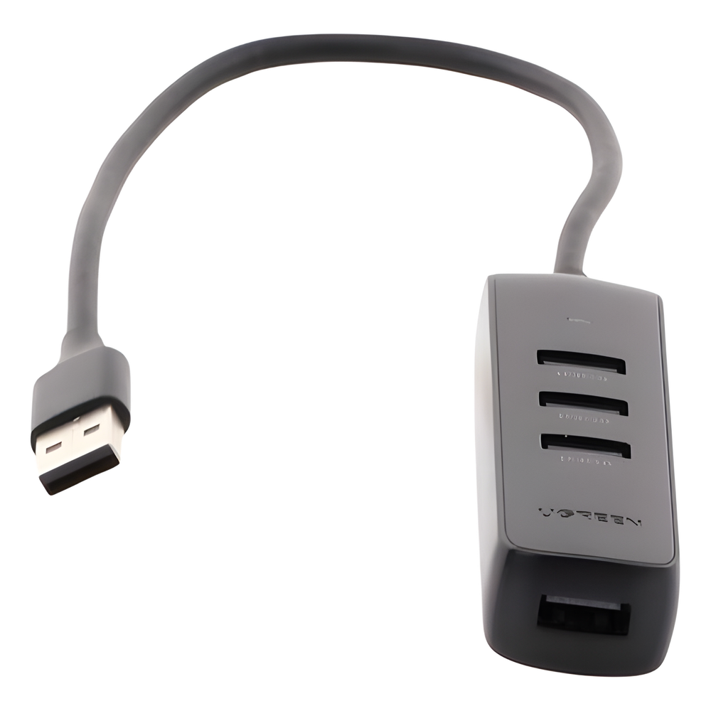 Hub USB-A 3.0 4 Puertos 5Gbps Cable 0.25m (0.82ft) Alimentación USB-C LED Ultra Delgado UGREEN 10915 - Imagen 4