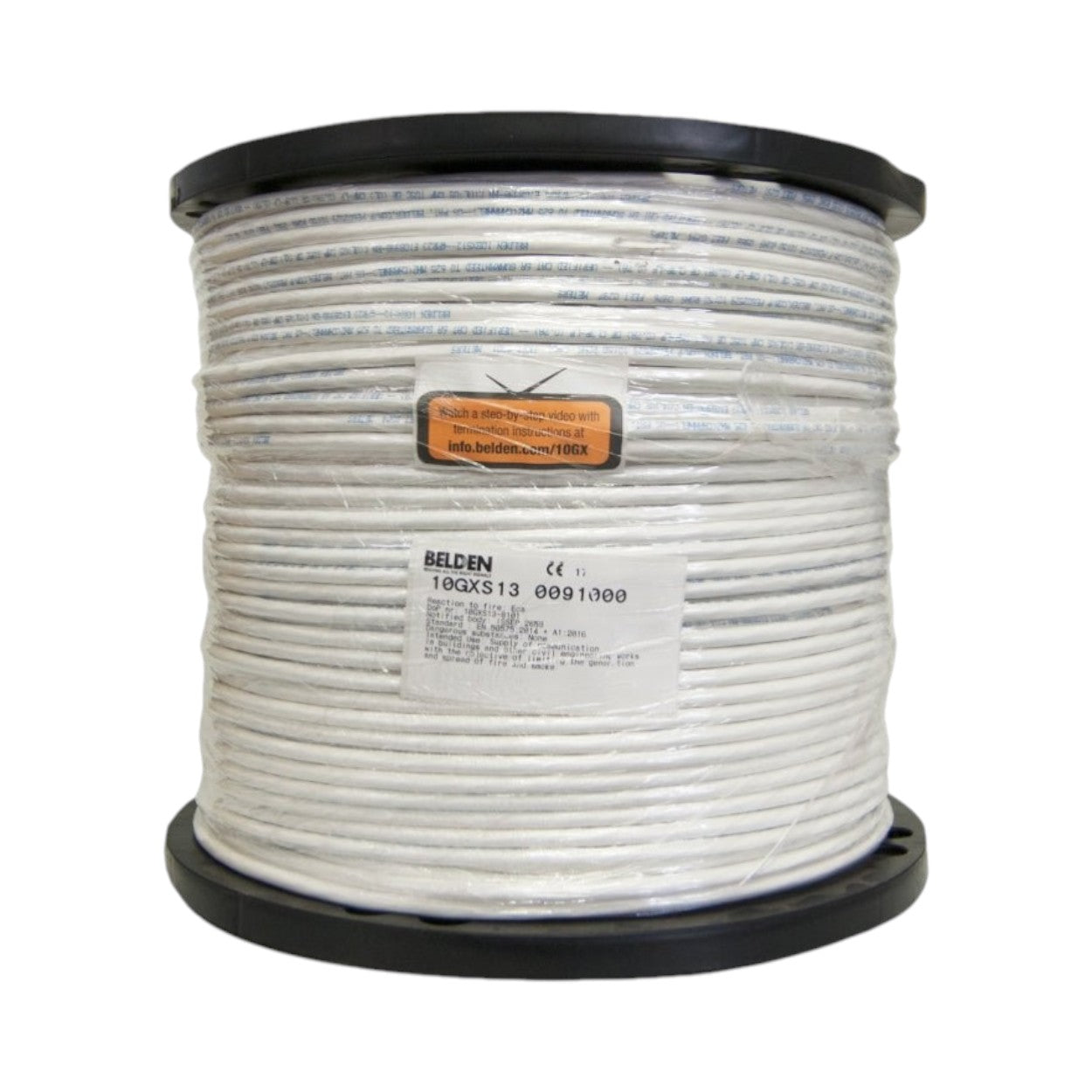 Bobina de Cable Utp Cat6a Forro Pvc Blanco Cmr Riser 4 Pares 625 Mhz Calibre 23 Awg 100% Cobre Uso Interior 305 Metros - SILYMX