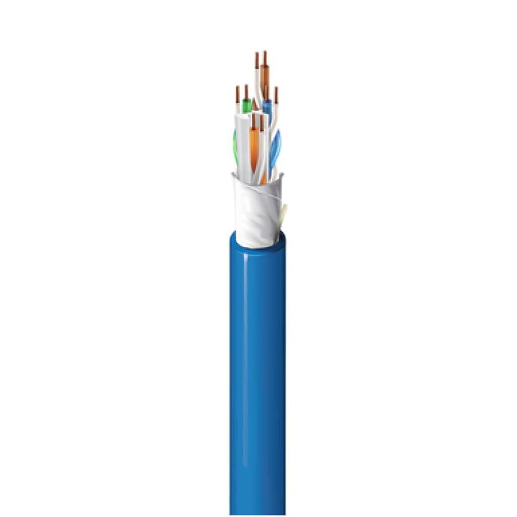 Bobina Cable Utp Categoría 6A 625MHz Plenum-CMP Azul 305 Mts 10GXS13D15U1000