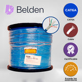Bobina de Cable Belden Cat6A UTP 304 Metros Azul 10GXS12 0061000 - Imagen 1