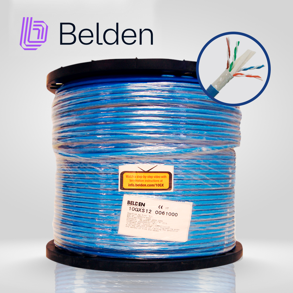 Bobina de Cable Belden Cat6A UTP 304 Metros Azul 10GXS12 0061000 - Imagen 2