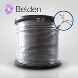 Bobina de Cable UTP Cat6a Belden CMR Riser Gris 500MHz 305 Metros 10GXW12 0081000 - Imagen 1