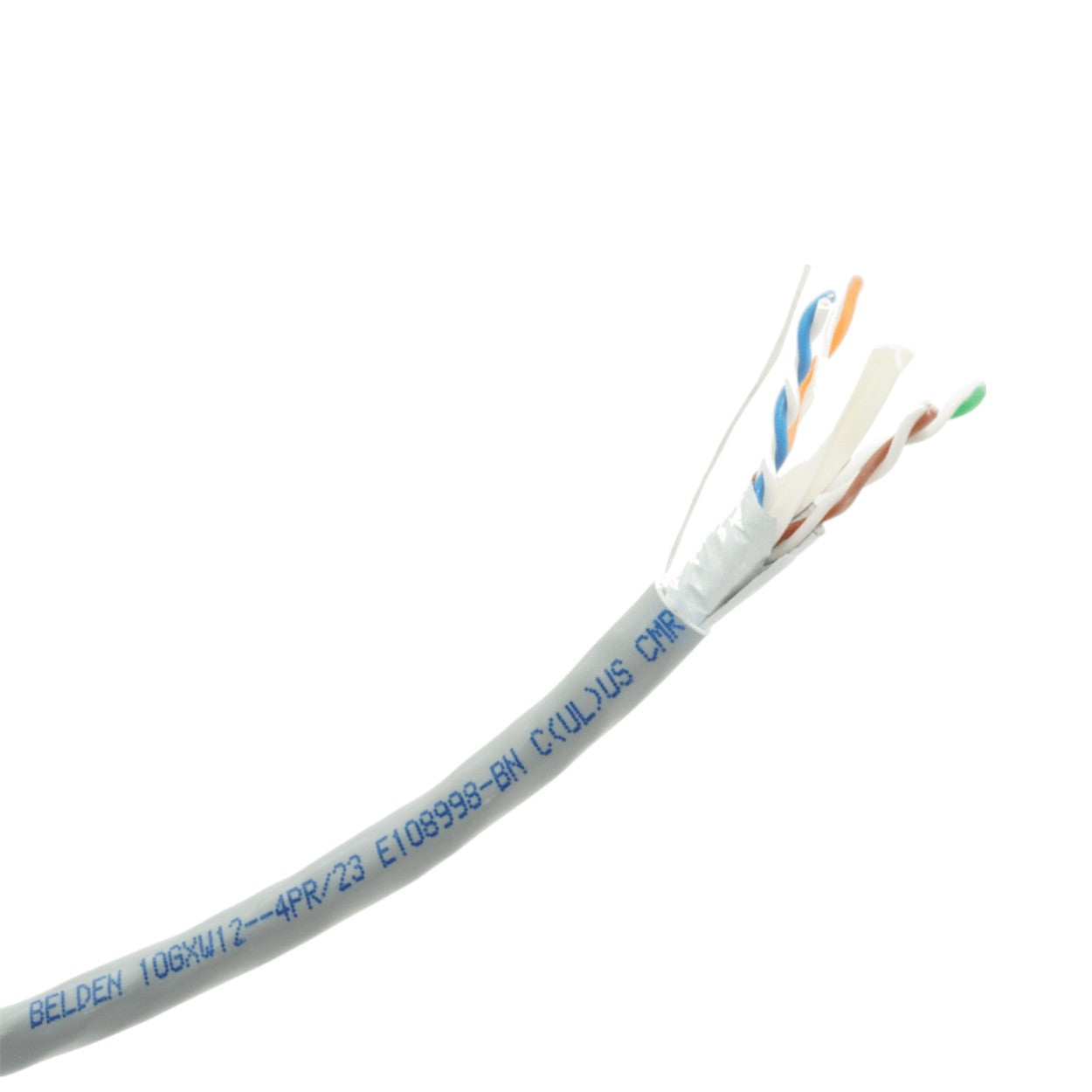 Bobina de Cable UTP Cat6a Belden CMR Riser Gris 500MHz 305 Metros 10GXW12 0081000 - SILYMX