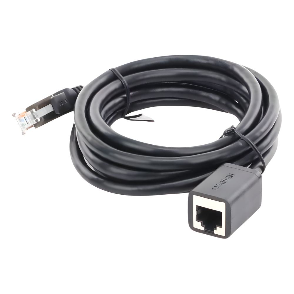Cable de Extensión Ethernet Cat6 F/UTP 2m (6.56ft) Macho a Hembra 1Gbps Cobre Negro UGREEN 11281 - Imagen 4