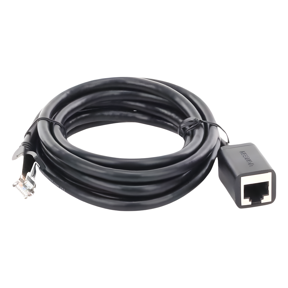 Cable de Extensión Ethernet Cat6 F/UTP 2m (6.56ft) Macho a Hembra 1Gbps Cobre Negro UGREEN 11281 - Imagen 5
