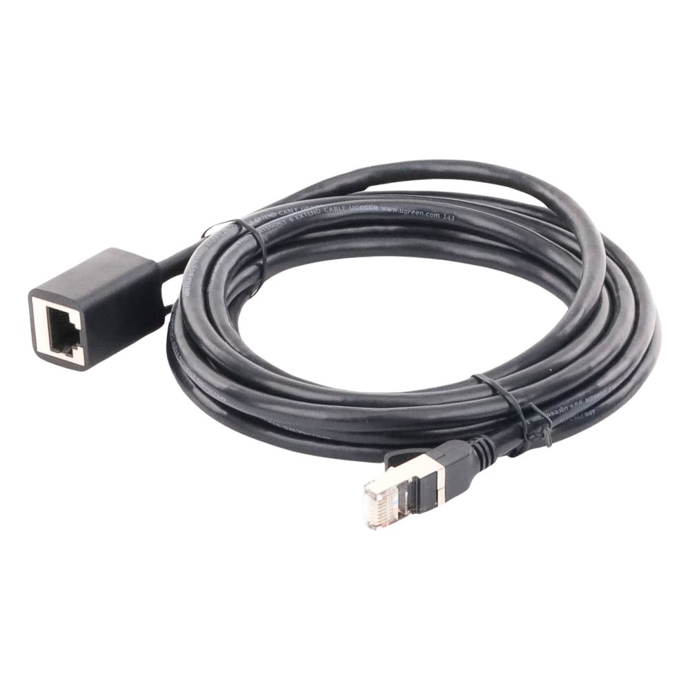 Cable de Extension Ethernet Cat6 F/UTP 3m (9.84ft) Macho a Hembra RJ45 1000Mbps Negro UGREEN 11282 - Imagen 2