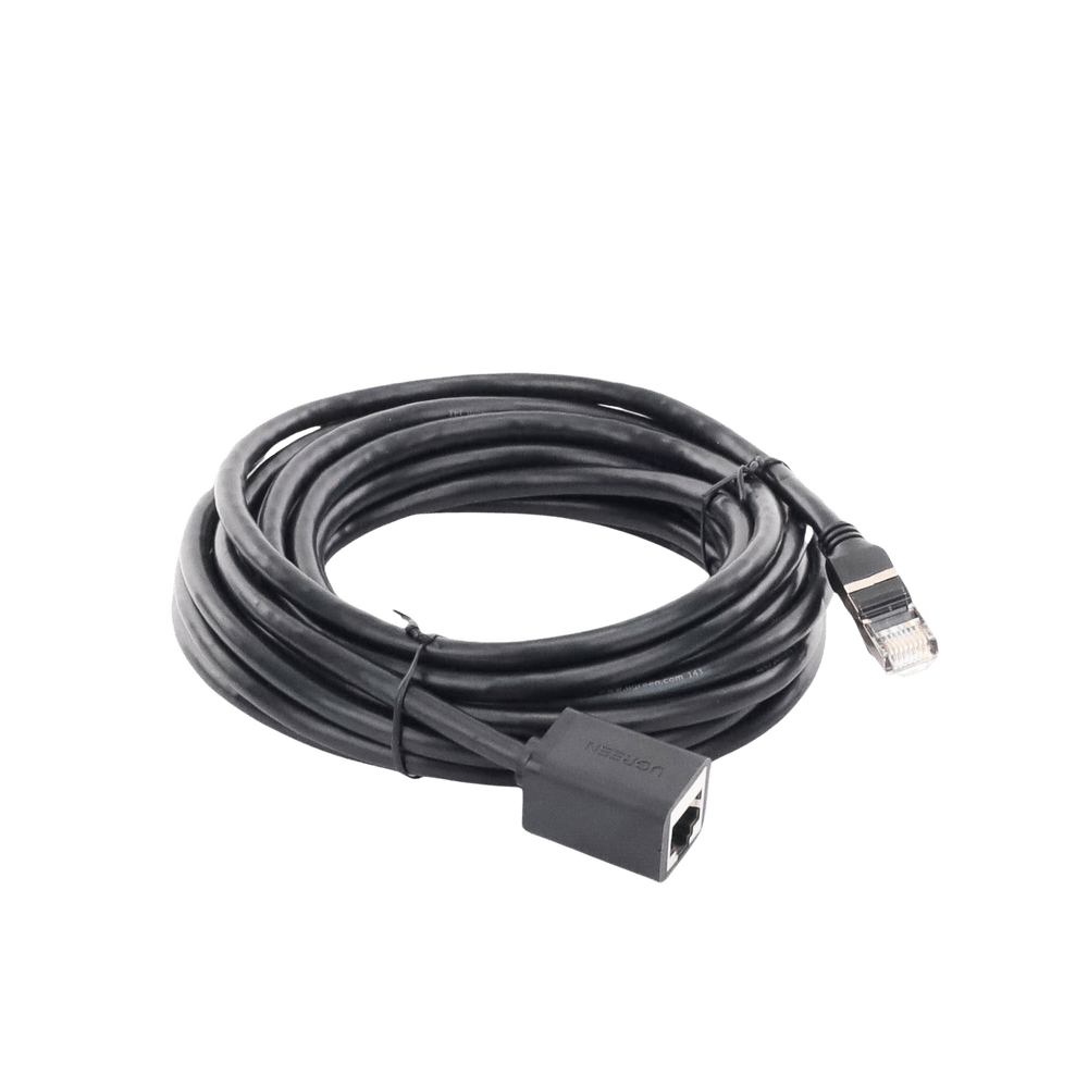 Cable de Extensión UGREEN Cat6 RJ45 F/UTP Macho a Hembra 5m Método de conexión 568B 1000Mbps 250MHz Caja de Cobre Negro 11283 - SILYMX