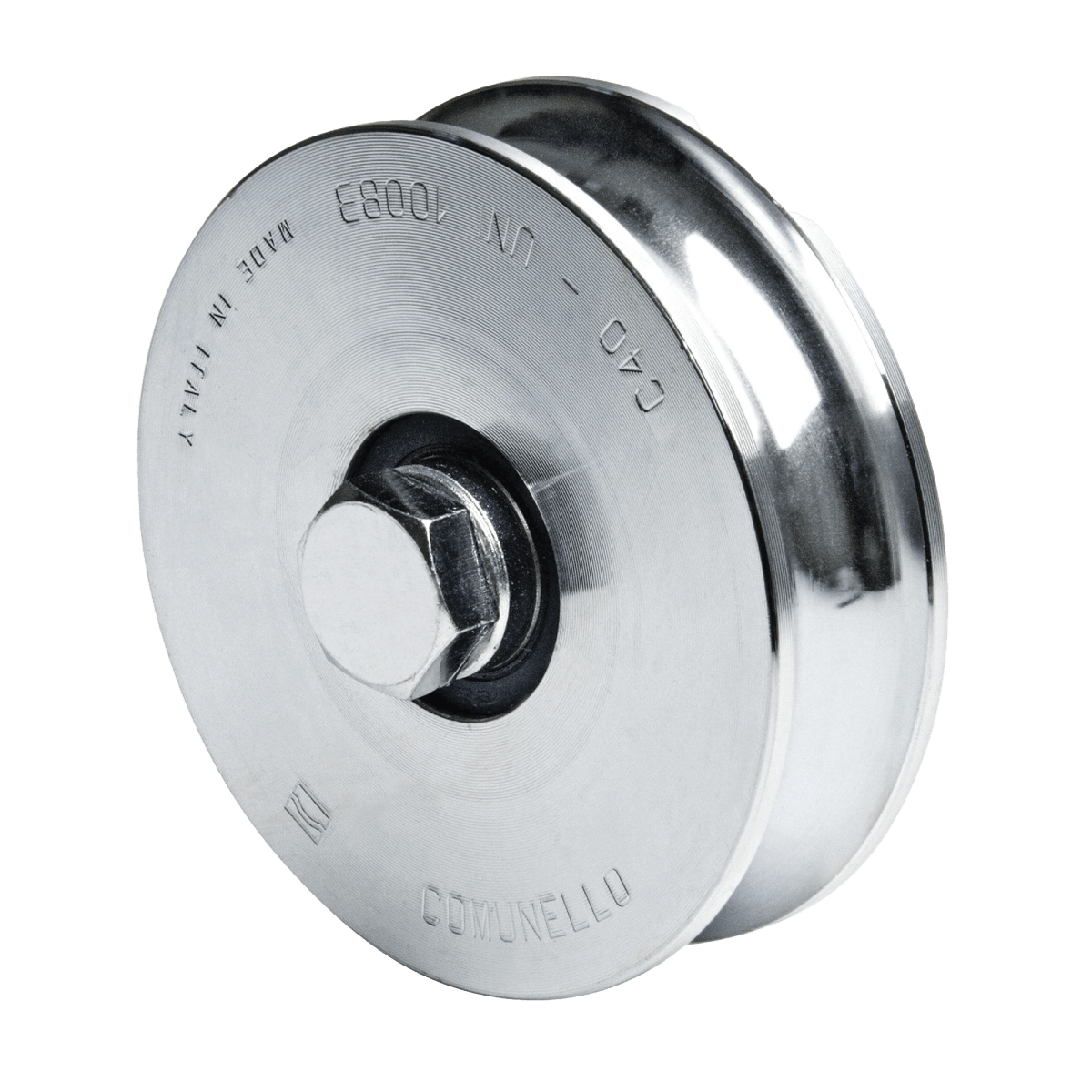 Accesorios Acceso VehicularCOMUNELLO1150-5060-001Rueda Industrial 14 cm Canal U Sin Soporte 550kg COMUNELLO 1150 - 5060 - 001 - SILYMX