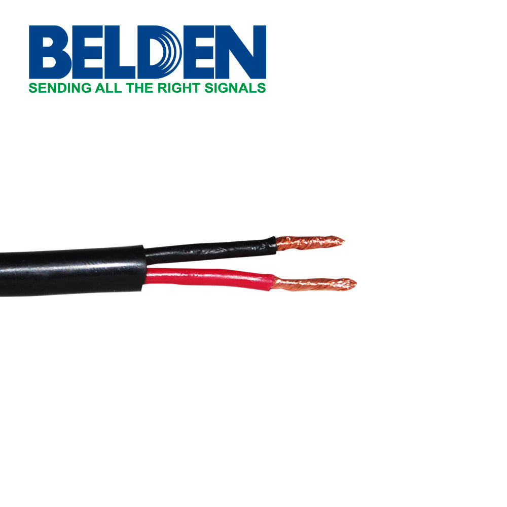 Bobina de Cable Belden 2x14 AWG de Audio 305 Metros Negro 1309A 0101000