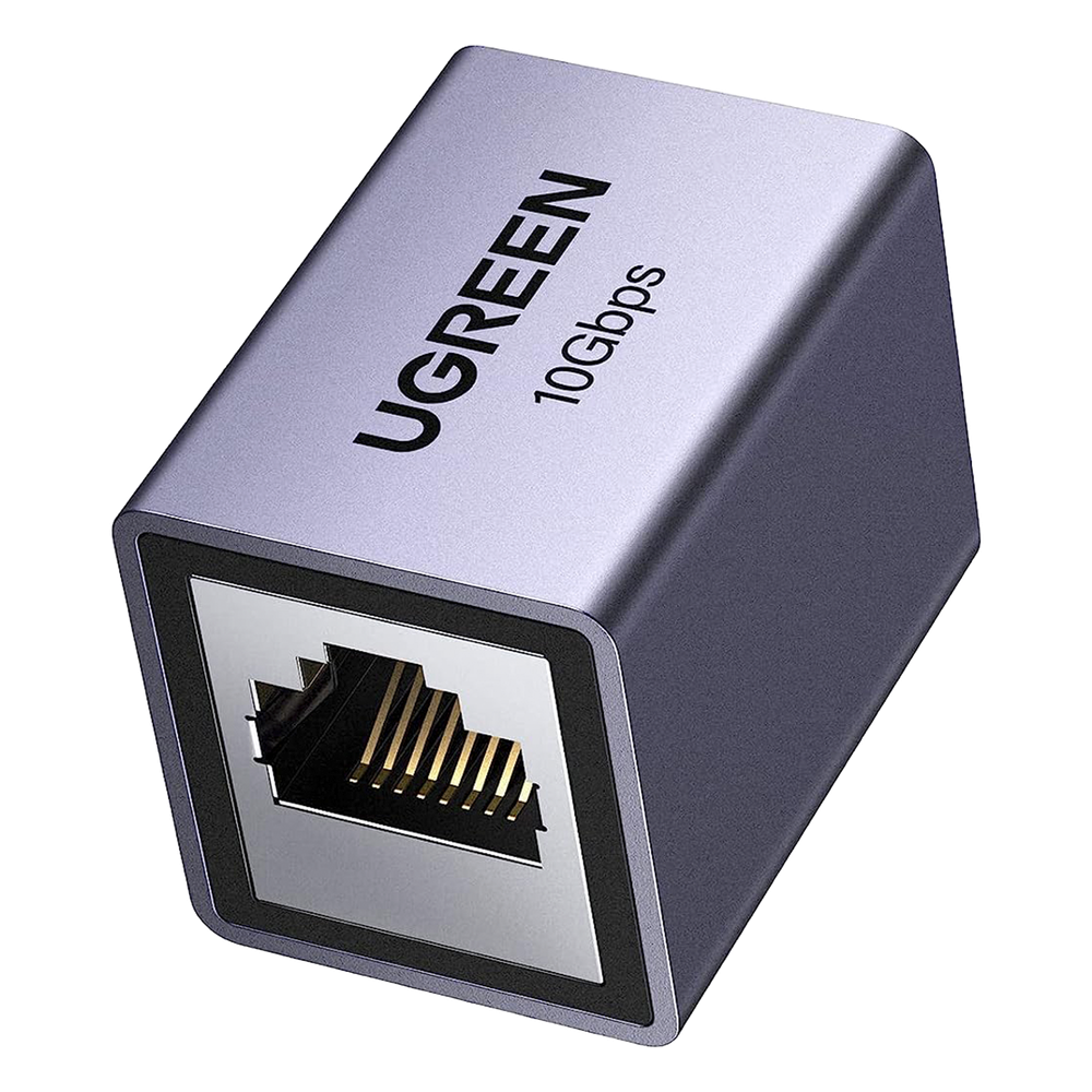 Acoplador Ethernet RJ45 Hembra a Hembra 10Gbps Blindado STP Cat8-Cat5 100m (328ft) Aluminio UGREEN 15117 - Imagen 1