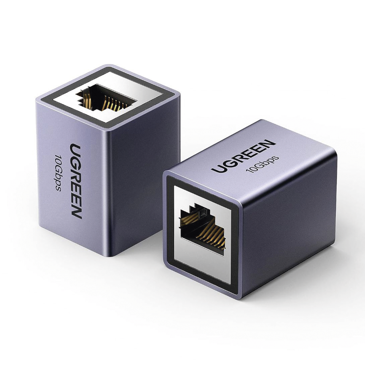 Acoplador Ethernet RJ45 Hembra a Hembra 10Gbps Blindado STP Cat8-Cat5 100m (328ft) Aluminio UGREEN 15117 - Imagen 4