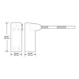 Barrera Vehicular Uso Intensivo Continuo Compatible Con Mástil De Hasta 14 Ft 4.26 M No Incluido Bajo Mantenimiento 1601-380 - SILYMX
