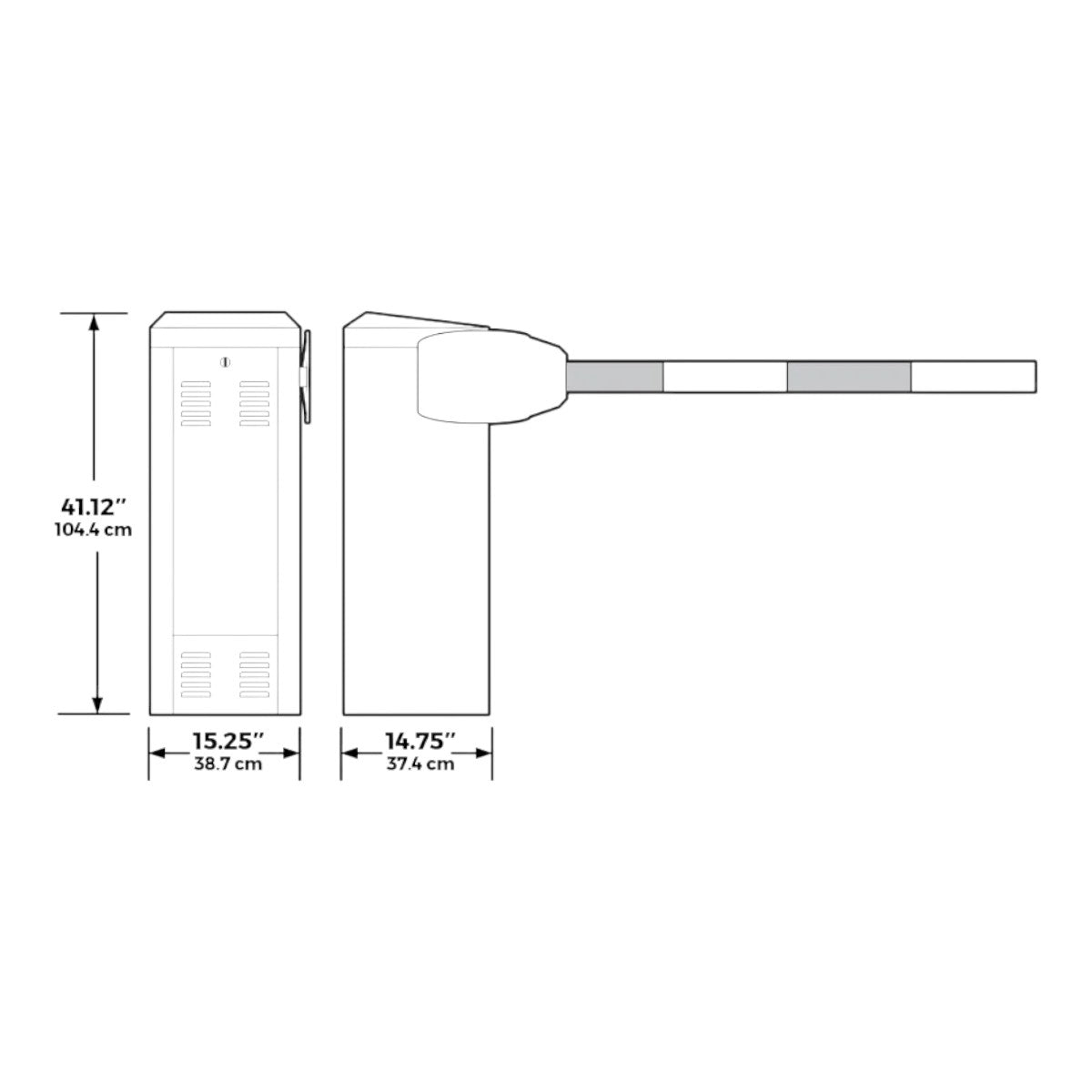 Barrera Vehicular Uso Intensivo Continuo Compatible Con Mástil De Hasta 14 Ft 4.26 M No Incluido Bajo Mantenimiento 1601-380 - SILYMX