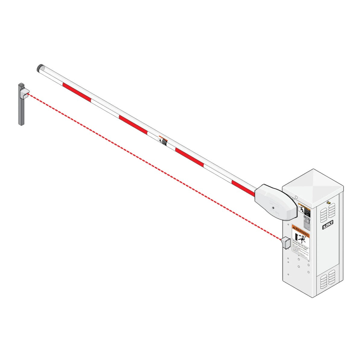 Barrera Vehicular Uso Intensivo Continuo Compatible Con Mástil De Hasta 14 Ft 4.26 M No Incluido Bajo Mantenimiento 1601-380 - SILYMX