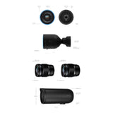 Camara IP bullet para exterior 8 MP 4K Lente fijo 17mm de apertura amplia Microfono y Bocina integrados Detección avanzada IA: Movimiento Personas Vehículos LPR UVC-AI-DSLR - SILYMX