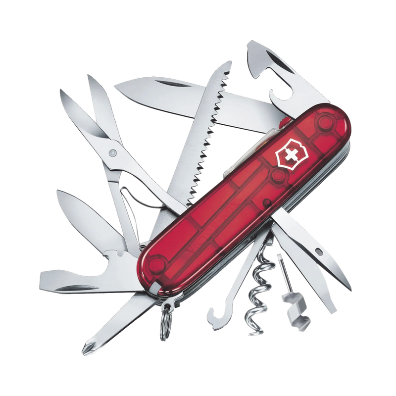 Navaja Victorinox de Bolsillo Mediana Huntsman Lite de 21 Funciones con Luz LED 17915T - SILYMX