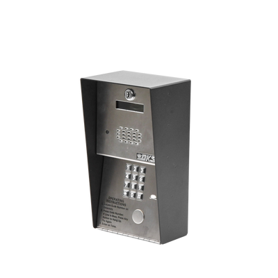 Audioportero telefónico / 600 números telefónicos / Control para 2 puertas / Gabinete para sobreponer/ Marcación a 16 digitos / Linea análoga o digital DKS DOORKING - Imagen 1