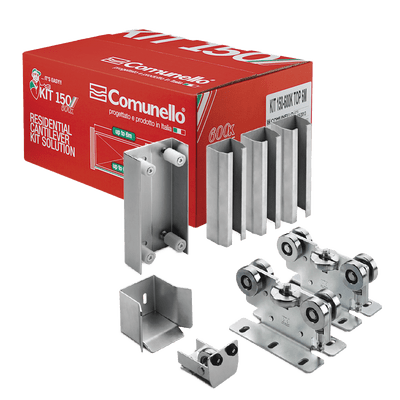 Accesorios Acceso VehicularCOMUNELLO19912324Kit Puerta Autoportante 3m 600kg Rodillos Nylon Comunello 19912324 - SILYMX