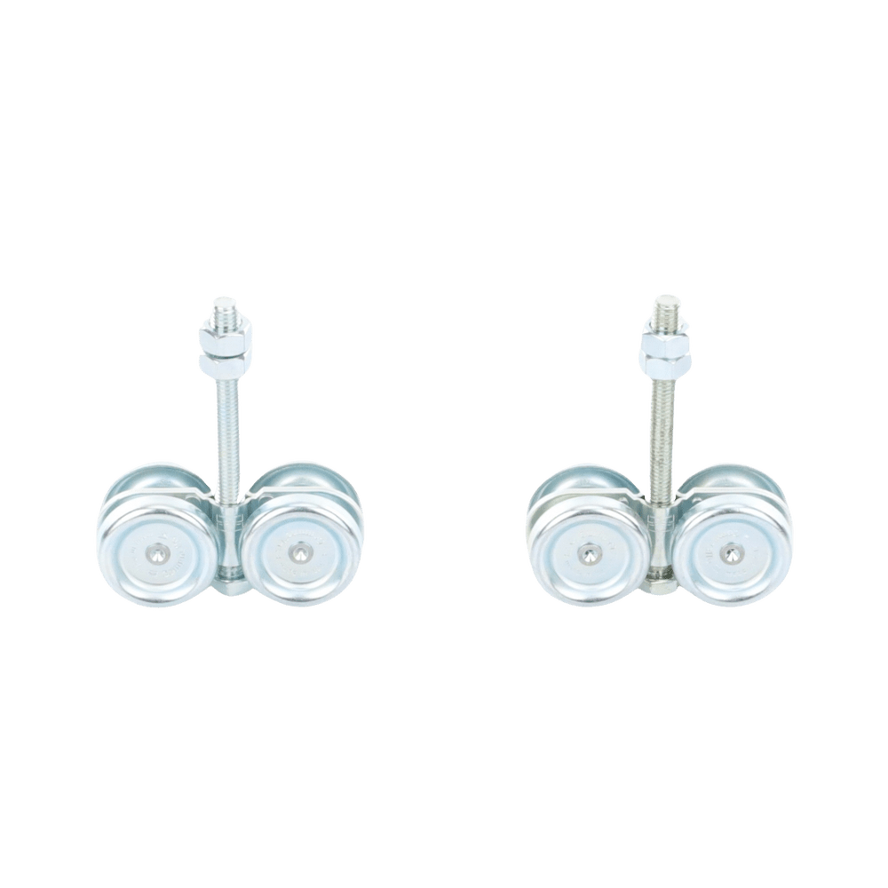 ECO KIT 4C M Kit de Carretillas de Cuatro Ruedas Carga Soportada de 150 lbs Incluye Dos Carretillas Para Puertas Colgantes - SILYMX