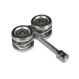 ECO KIT 4C M Kit de Carretillas de Cuatro Ruedas Carga Soportada de 150 lbs Incluye Dos Carretillas Para Puertas Colgantes - SILYMX