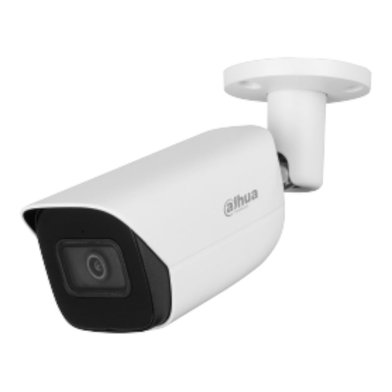 Camara IP Bullet de 8 Megapixeles con IA WizSense Lente de 2.8 mm 107 Grados de Apertura H.265+ Microfono Integrado 1 E&S de Alarma y Audio SMD 4.0 WDR Real Quick Pick AI SSA/ PoE IP67 DH-IPC-HFW3841E-AS-S2 - SILYMX