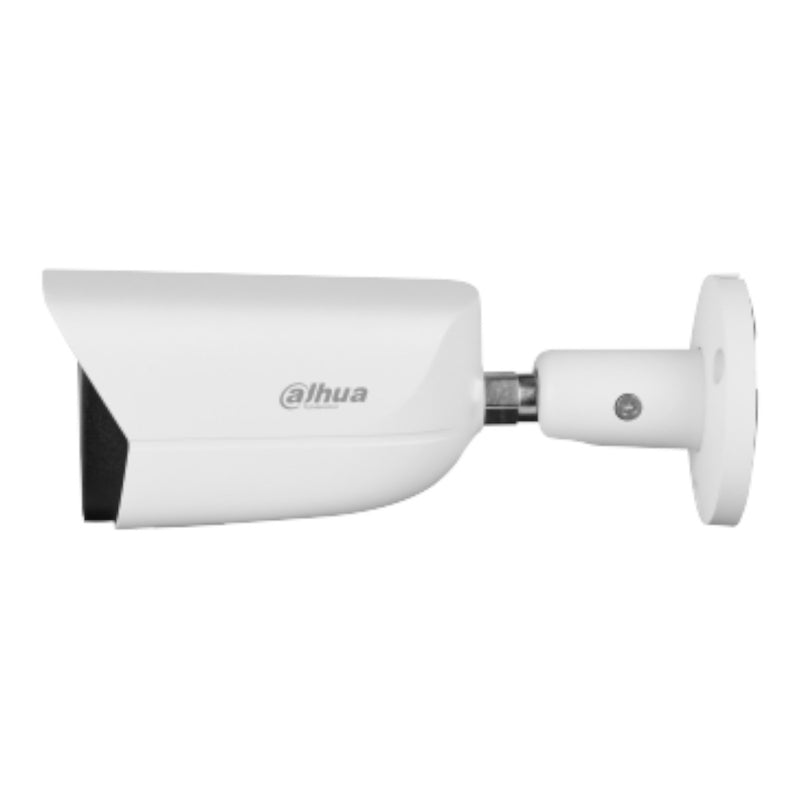 Camara IP Bullet de 4 Megapixeles con IA  WizSense  Lente de 2.8mm  107 Grados de Apertura  Microfono Integrado  IR de 50 Metros  SMD 4.0  Quick Pick  AI SSA  WDR Real  IP67  Ranura para MicroSD  PoE  DH-IPC-HFW3441E-S-S2 - SILYMX