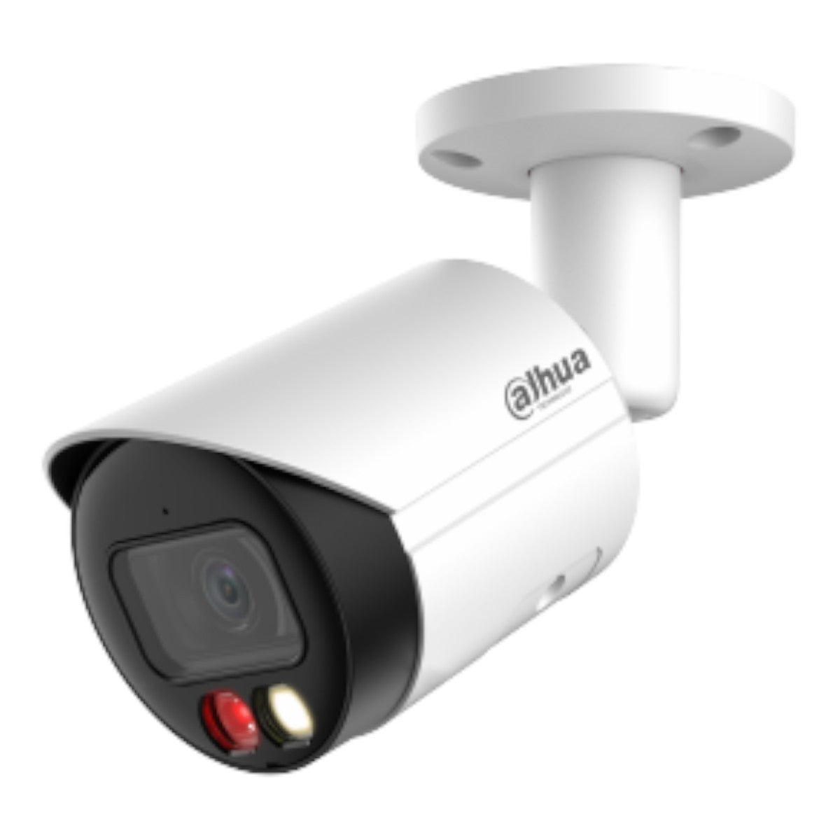 Camara Bullet IP 2 Megapixeles Iluminador Dual Inteligente+Full Color WizSense Lente de 2.8mm 107 Grados Microfono Integrado 30 Mts de IR y Luz Visible Metalica Ranura MicroSD WDR 120dB SMD Plus PoE DH-IPC-HFW2249S-S-IL - SILYMX