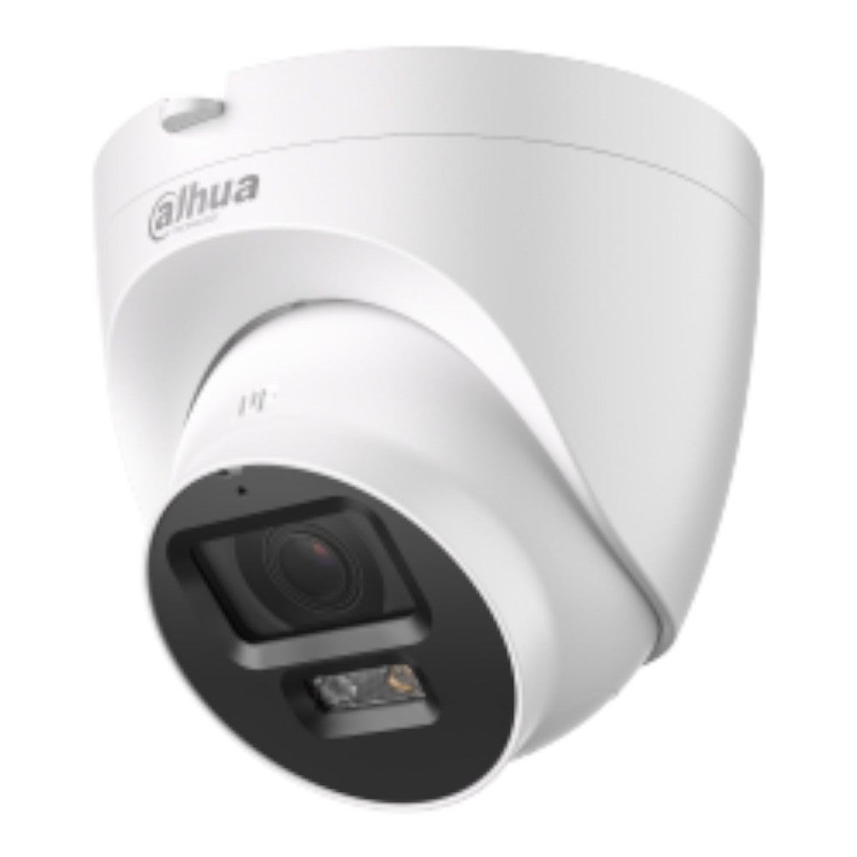 Cámara Domo IP de 5 Megapixeles 30 Metros de Iluminador Dual Inteligente Disuasión activa Lente 2.8mm SMD Plus Protección perimetral Micrófono y Bocina integrados Audio dos Vías IP67 Ranura MicroSD DH-IPC-HDW2549T-S-PV - SILYMX