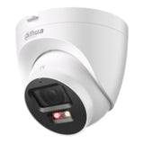 Cámara Domo IP de 5 Megapixeles 30 Metros de Iluminador Dual Inteligente Disuasión activa Lente 2.8mm SMD Plus Protección perimetral Micrófono y Bocina integrados Audio dos Vías IP67 Ranura MicroSD DH-IPC-HDW2549T-S-PV - SILYMX