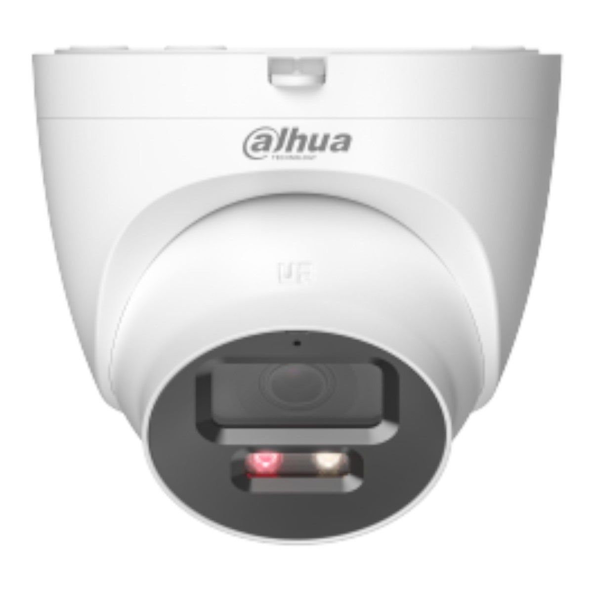 Cámara Domo IP de 5 Megapixeles 30 Metros de Iluminador Dual Inteligente Disuasión activa Lente 2.8mm SMD Plus Protección perimetral Micrófono y Bocina integrados Audio dos Vías IP67 Ranura MicroSD DH-IPC-HDW2549T-S-PV - SILYMX