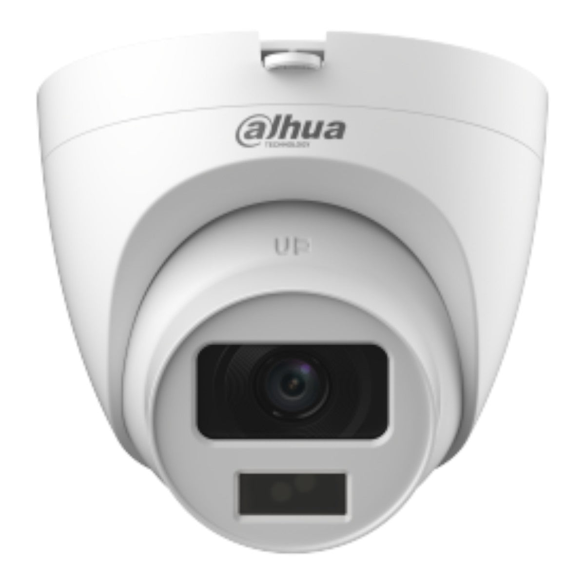 Cámara Domo de 5 Megapixeles Iluminación Dual Inteligente + FullColor Lente de 2.8 mm 106 Grados de Apertura 20 Metros de IR y Luz Visible Micrófono Integrado IP67 Soporta: CVI/CVBS/AHD/TVI/ DH-HAC-HDW1500CLQN-IL-A - SILYMX