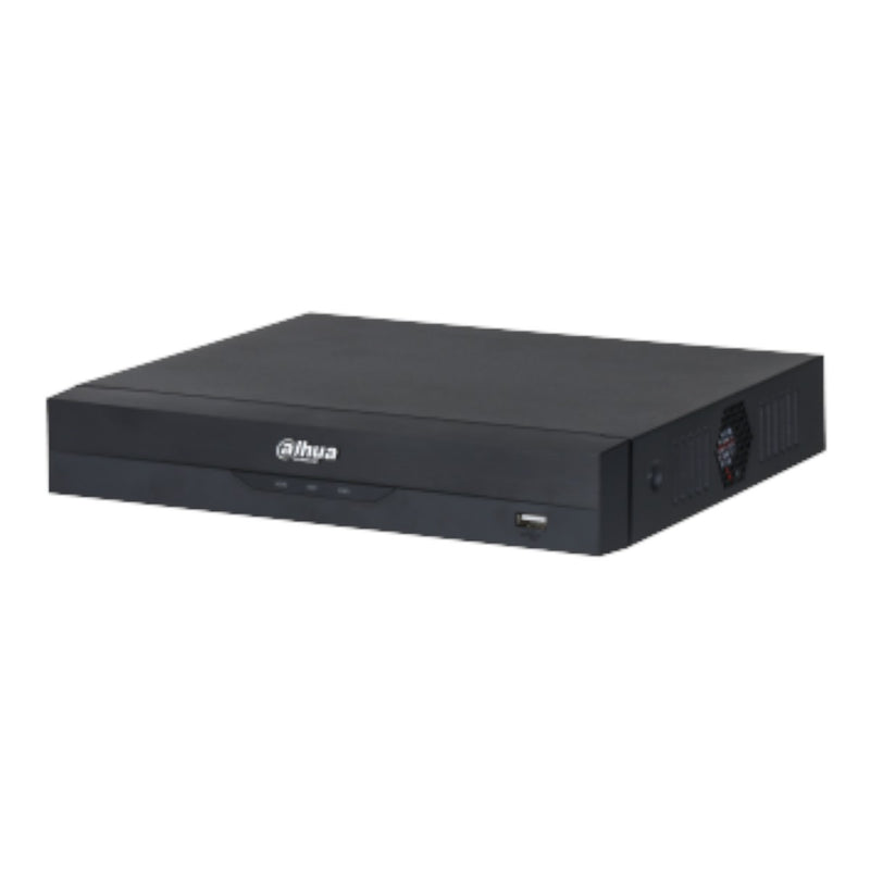 NVR DE 8 Megapixeles 4k 4 Canales IP WizSense 4 Puertos Poe H265+ Rendimiento de 80 Mbps HDMI y VGA 1 Ch de Reconocimiento Facial Protección Perimetral SMD Plus 1 Bahía de Disco Duro de 10 TB DHI-NVR2104HS-P-I2 - SILYMX