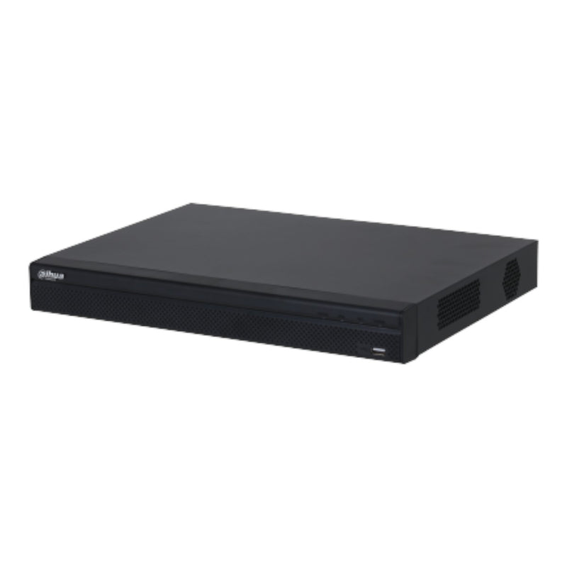 NVR De 32 canales IP 8 MP 4K 160 Mbps Smart H.265+ 2 Bahías para HDD de 20 TB cada uno HDMI & VGA soporta cámaras WizSense y 2 canales SMD Plus. DHI-NVR4232-4KS3 - SILYMX