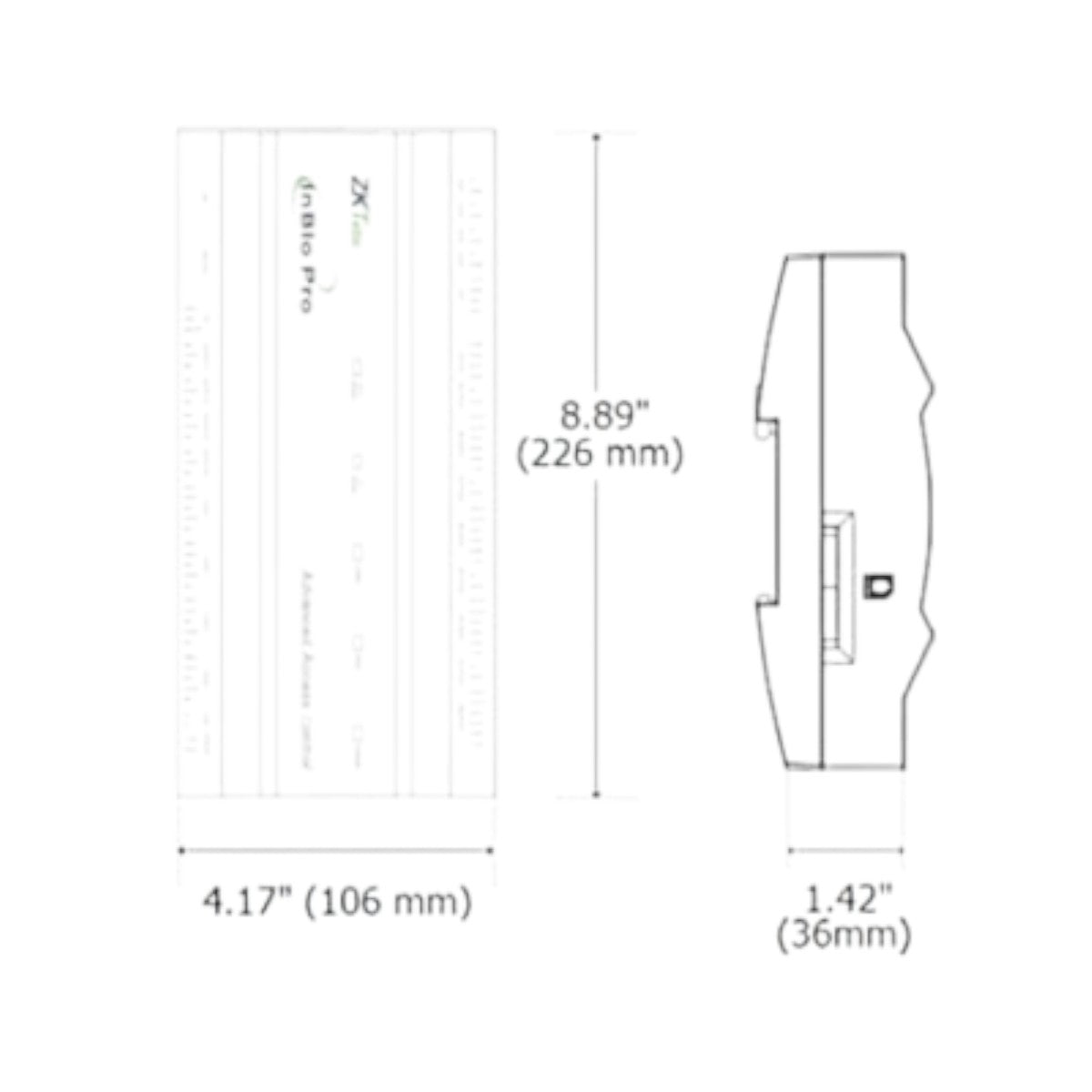 Panel de Control de Acceso Avanzado con Gabinete y Fuente INBIO260 PRO BOX - SILYMX