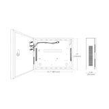 Panel de Control de Acceso Avanzado con Gabinete y Fuente INBIO260 PRO BOX - SILYMX