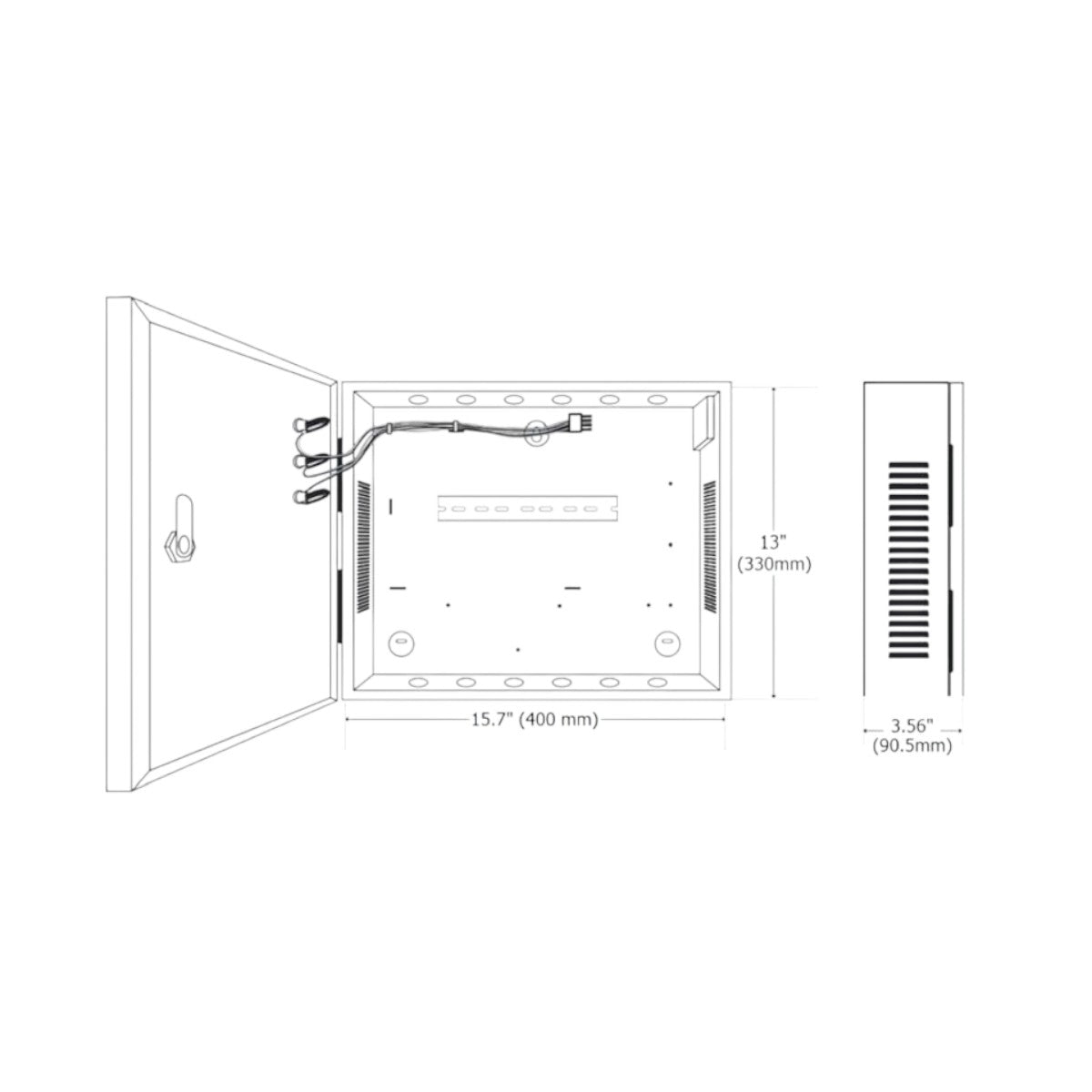 Panel de Control de Acceso Avanzado con Gabinete y Fuente INBIO260 PRO BOX - SILYMX