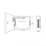 Panel de Control de Acceso Avanzado con Gabinete y Fuente INBIO260 PRO BOX - SILYMX