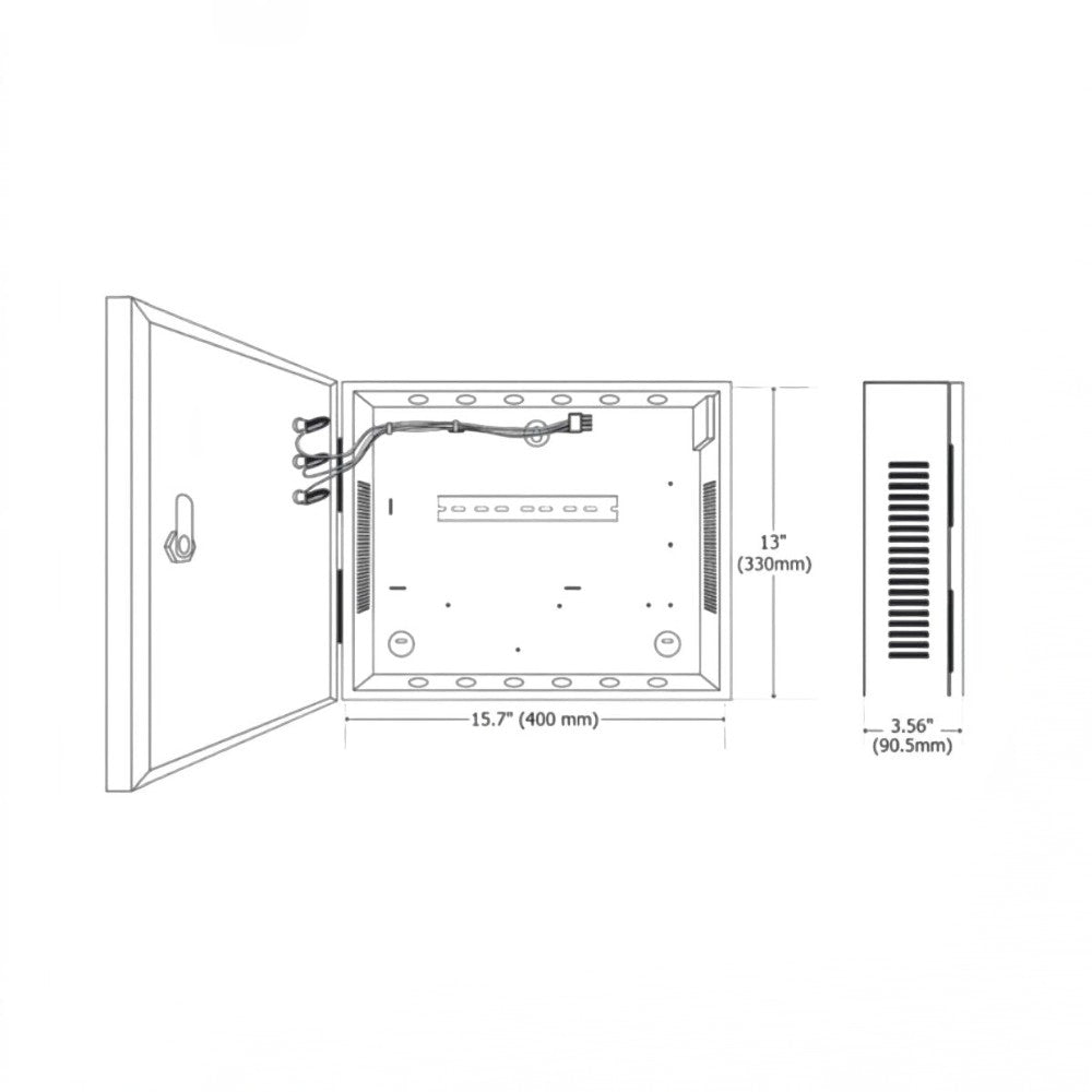 Panel de Control de Acceso Avanzado con Gabinete y Fuente INBIO260 PRO BOX - SILYMX