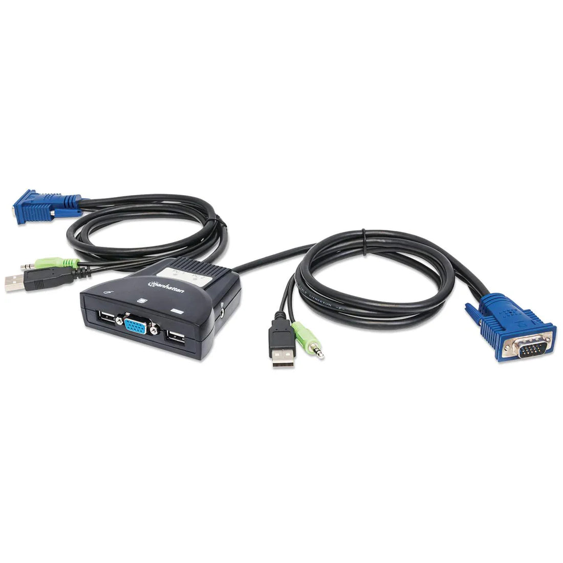 Mini switch KVM de 2 puertos USB Con soporte de audio 151245 - SILYMX