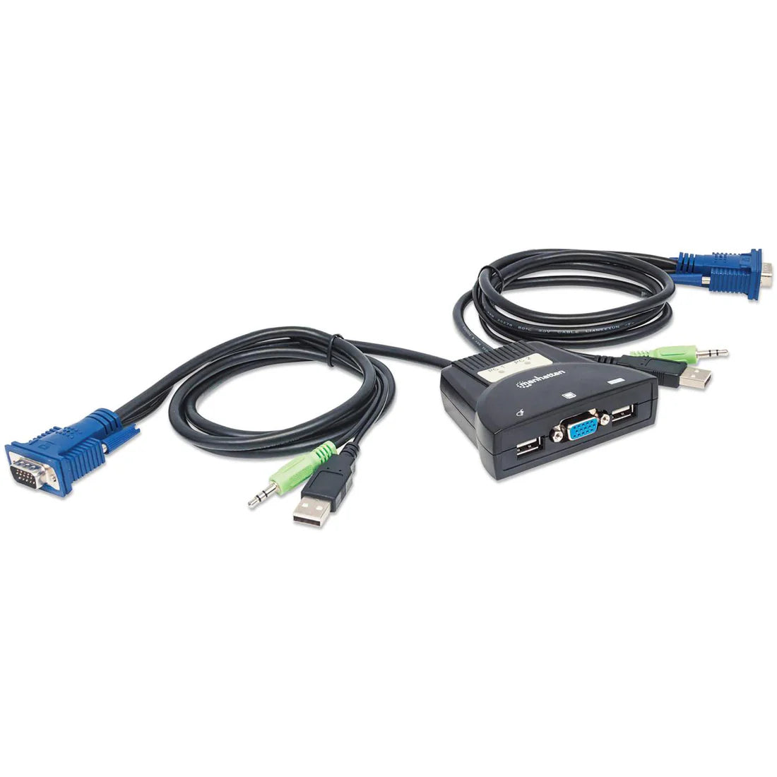 Mini switch KVM de 2 puertos USB Con soporte de audio 151245 - SILYMX