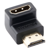 Adaptador HDMI 90° Hacia Abajo Macho a Hembra HDMI 2.0 4K@60Hz Chapado en Oro UGREEN 20109 - Imagen 3