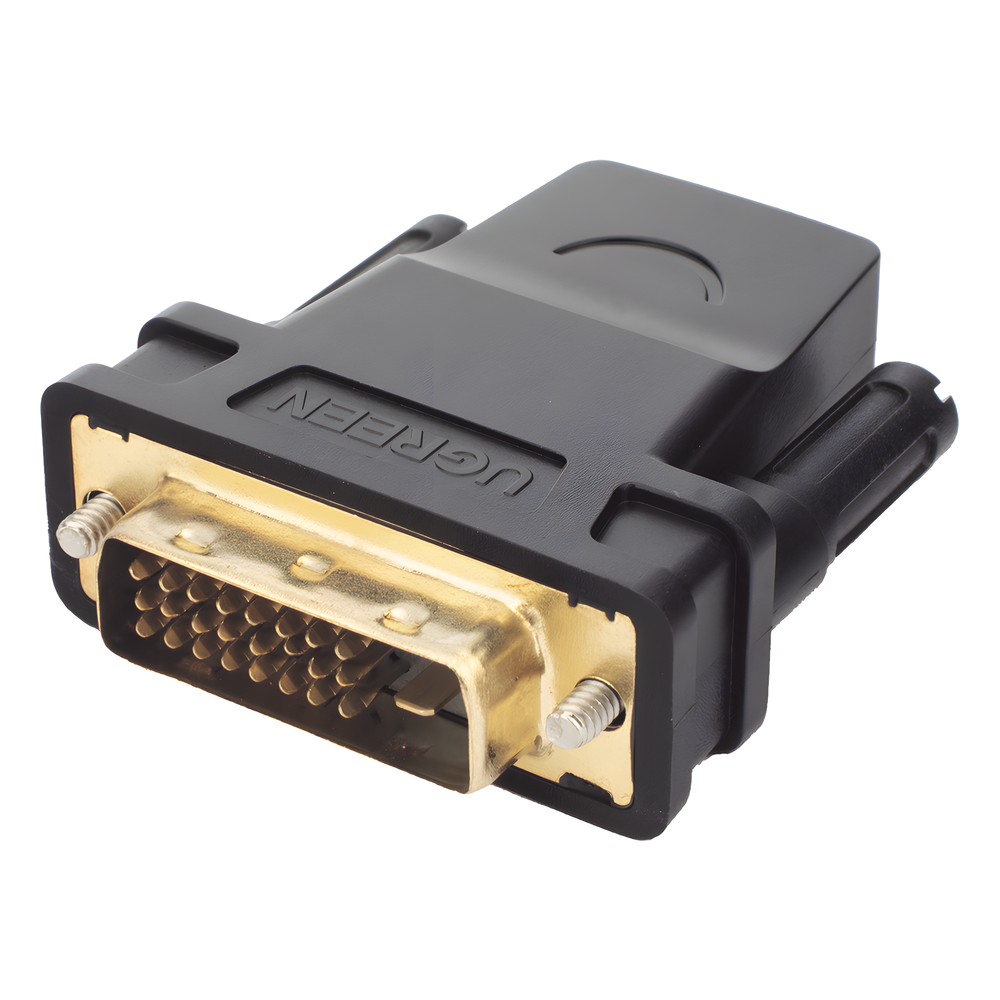 Adaptador DVI 24+1 Macho a HDMI Hembra 1080p 60Hz 3.28 pies (1m) Conectores Chapados en Oro UGREEN 20124 - Imagen 3