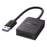 Lector de Tarjetas USB-A 3.0 Dual Slot SD y MicroSD 5 Gbps Hasta 2 TB Cable 15 cm (5.9 in) UGREEN 20250 - Imagen 1