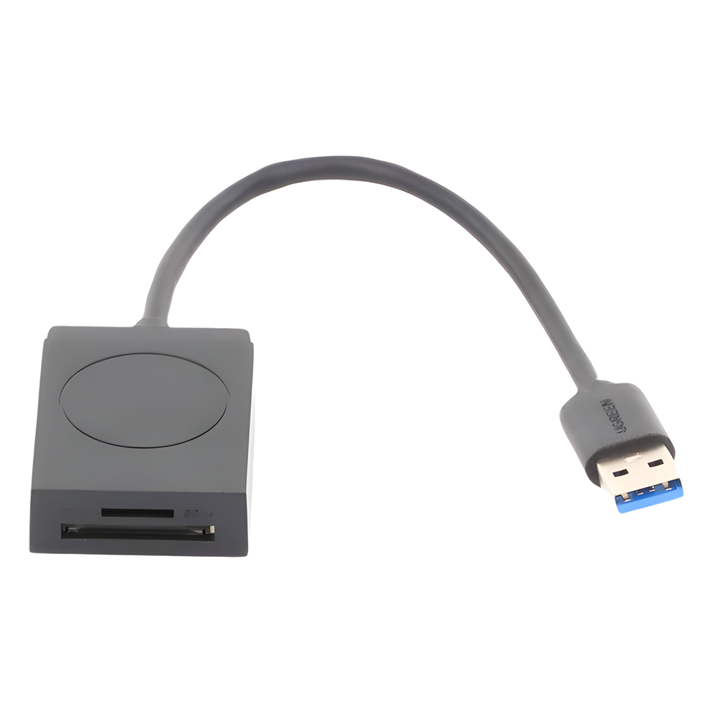 Lector de Tarjetas USB-A 3.0 Dual Slot SD y MicroSD 5 Gbps Hasta 2 TB Cable 15 cm (5.9 in) UGREEN 20250 - Imagen 2
