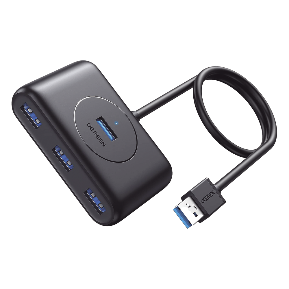 HUB USB-A 3.0 4 Puertos 5Gbps Entrada USB-C PD 5V 2A Cable 1m (3.3ft) LED UGREEN 20291 - Imagen 1